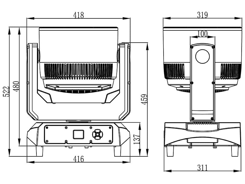 1940ZWR Dimensions