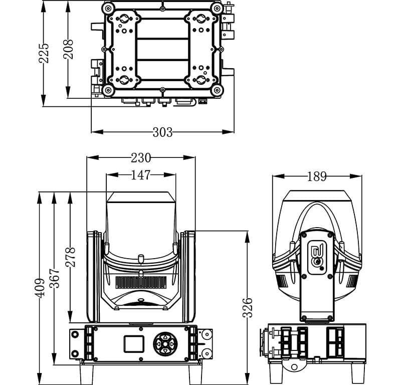 270W Dimensions