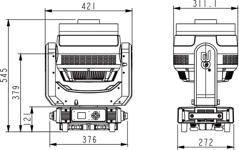 800B Dimensions