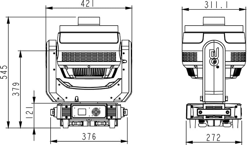 900B Dimensions